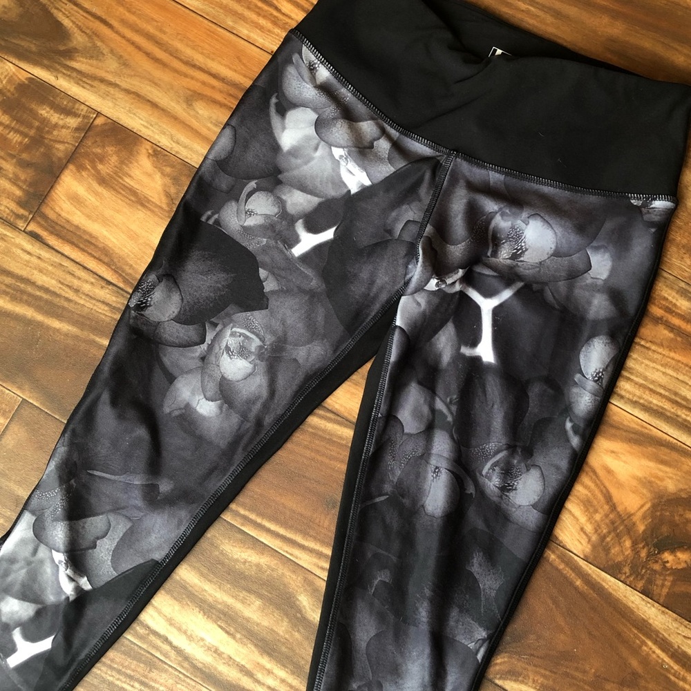 Grey and black leggings